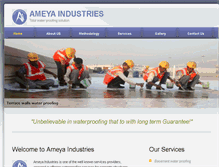Tablet Screenshot of ameyaindustries.com